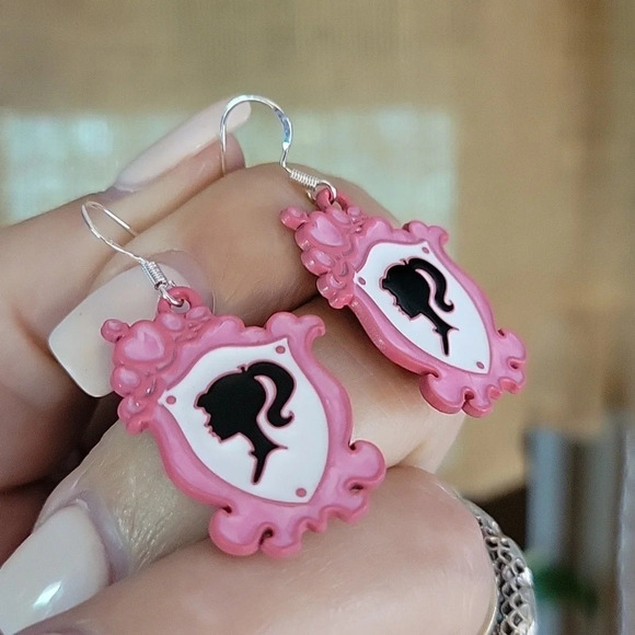 Barbie Yearbook Portrait Drop Earrings, S925 wires - Picture 7 of 8